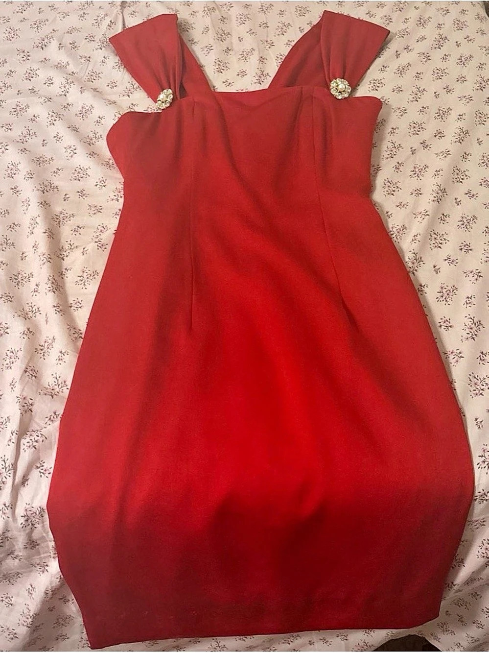 Oscar de la Renta Studio Red Mini Dress Size 4 Like New